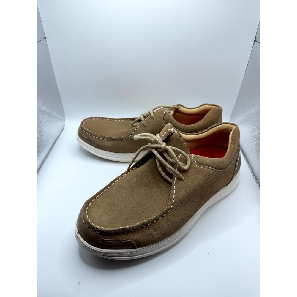 Samuel Hubbard Great Strides Mens 9 M Sneaker Tan Suede Moc Toe Casual Shoes